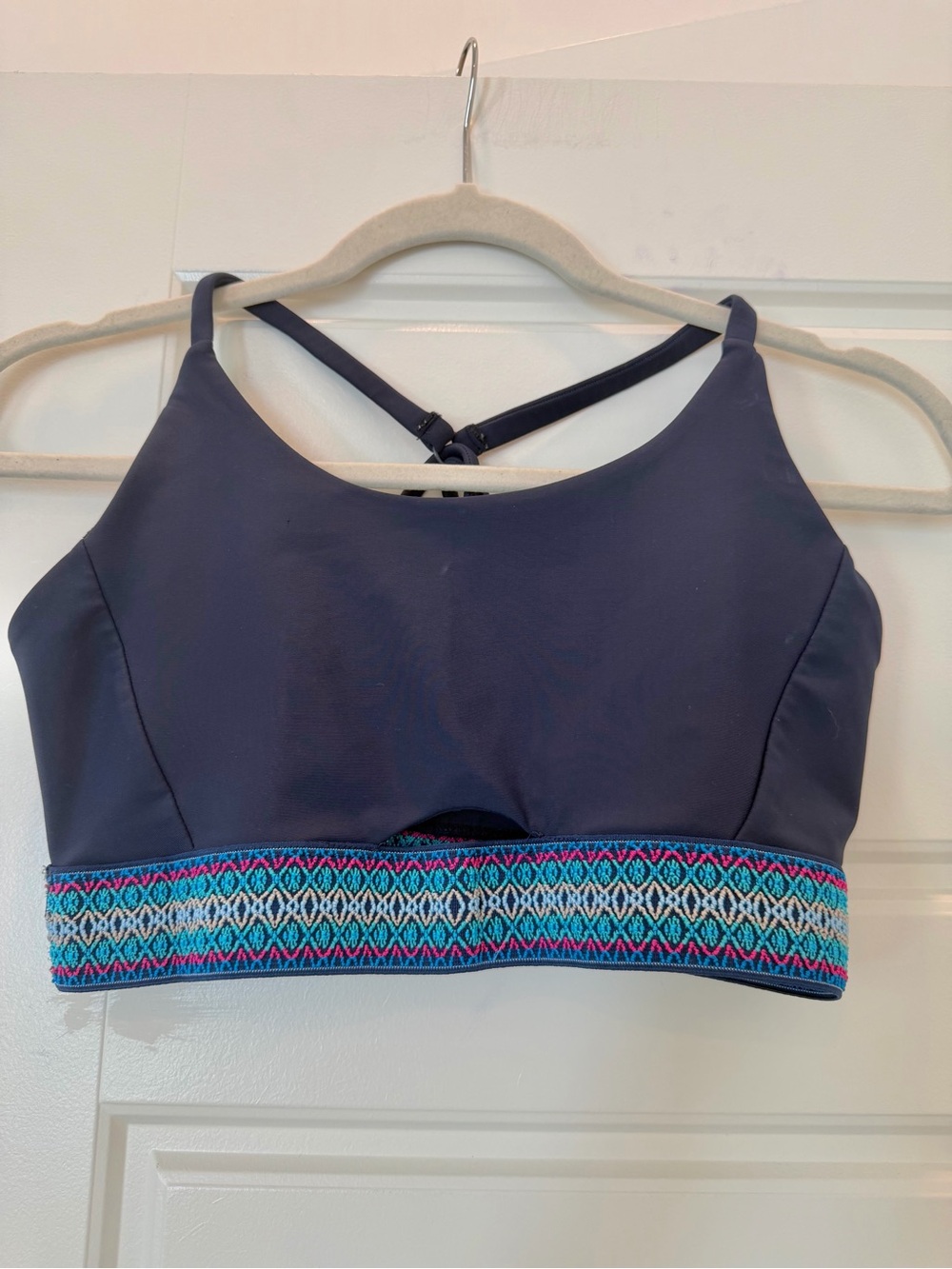 Soulcycle Navy Sports Bra Size M